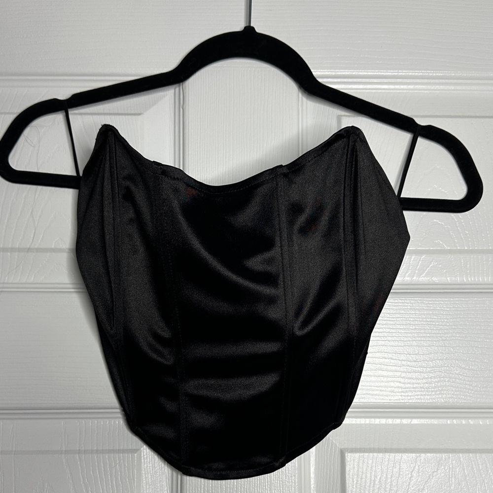 Black Women's corset Top